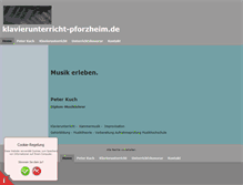 Tablet Screenshot of klavierunterricht-pforzheim.de